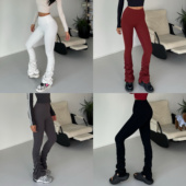 studio高腰蜜桃裸感瑜伽裤 女堆堆裤 运动速干紧身裤 akiyo 健身裤