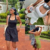 akiyo 纯色扣挂脖弧形2023新款 studio欧美背心夏季 吊带U字领修身