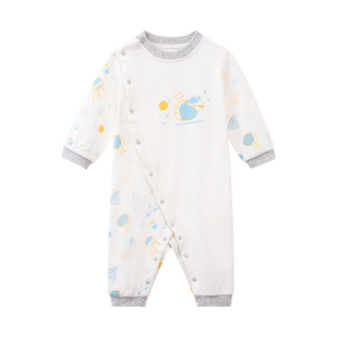 【5A抗菌】丽婴房兔子装爬服连体衣婴儿新生儿哈衣宝宝衣服秋款新