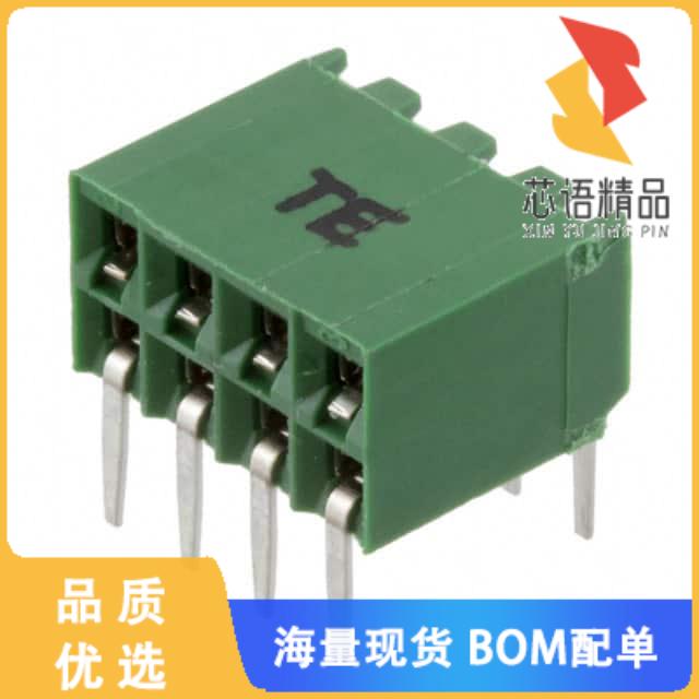 全新216604-4原装(CONN RCPT 8POS 0.1 GOLD PCB R/A)正品