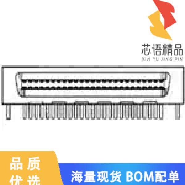 全新5-5175474-8原装(CONN BTB HD RCPT 68POS R/A S