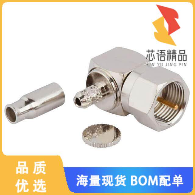 全新222179-10原装(CONN F PLUG R/A 75OHM SOLDER)正品