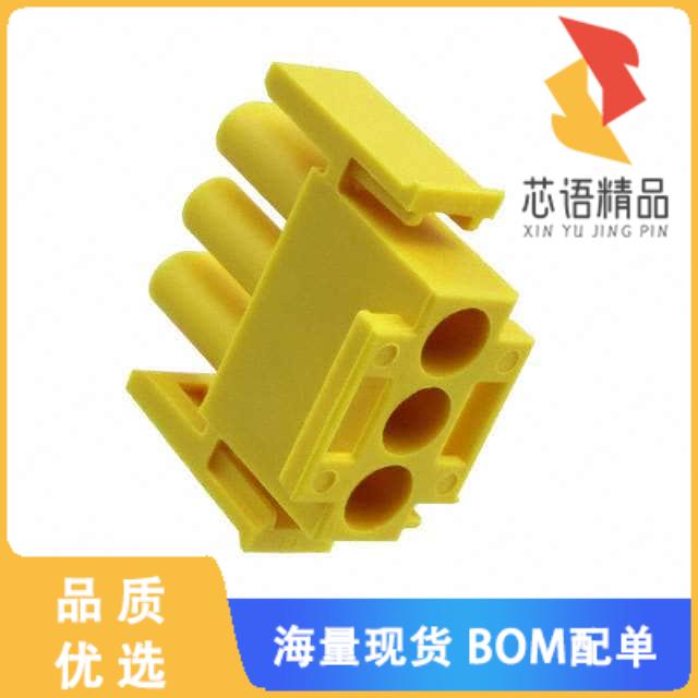全新1-350766-4原装(CONN PLUG HSG 3POS YELLOW)正品