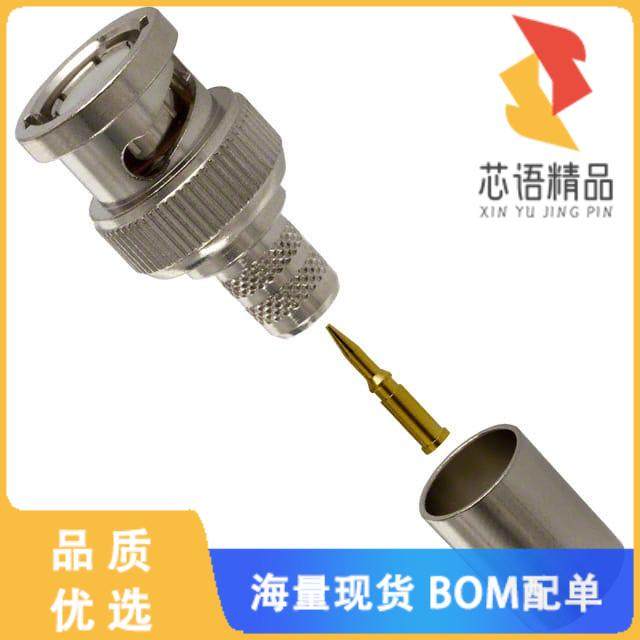 全新031-321-10RFX原装(CONN BNC PLUG STR 50 OHM C