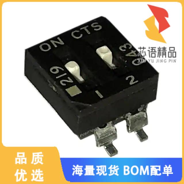 全新219-2MS原装(SWITCH SLIDE DIP SPST 100MA 20V)正品
