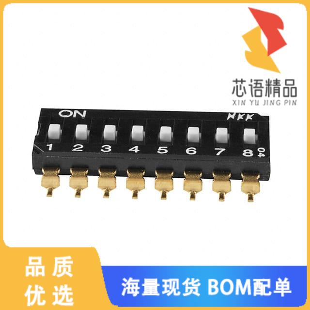 全新JS0208AP4原装(SWITCH SLIDE DIP SPST 25MA 24V)正品