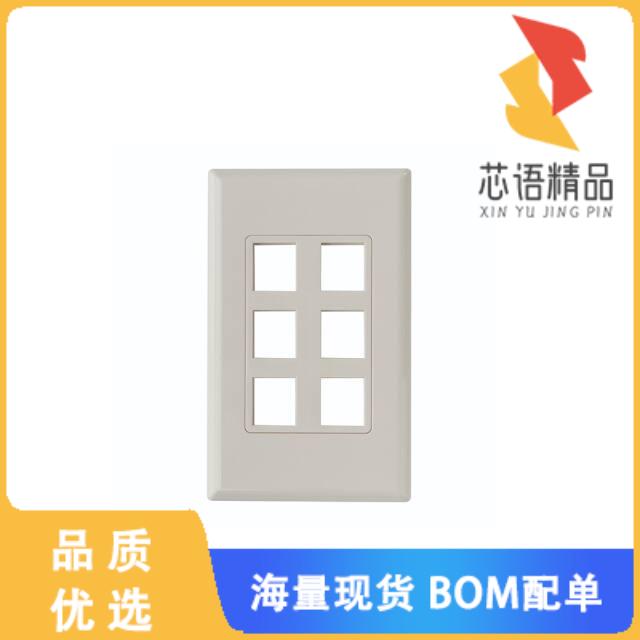 全新FPDS6-FW原装(SCREWLESS DECORA 6 PORT FACEPLA