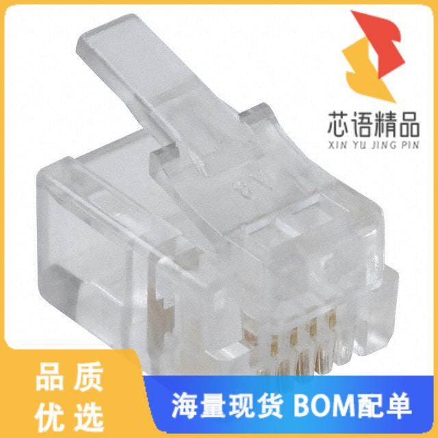 全新A-MO 6/4-SF原装(CONN MOD PLUG 6P4C UNSHIELDE