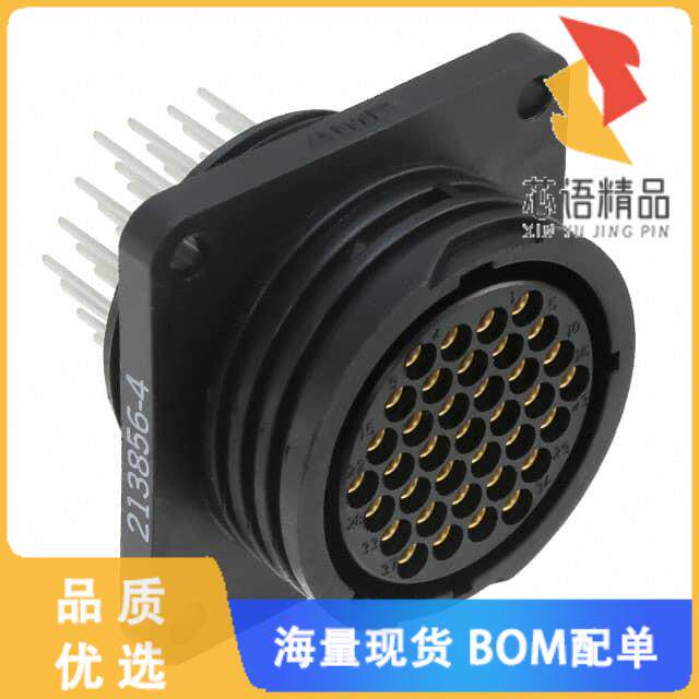 全新213856-4原装(CONN RCPT FMALE 37POS GOLD SLDR)正品
