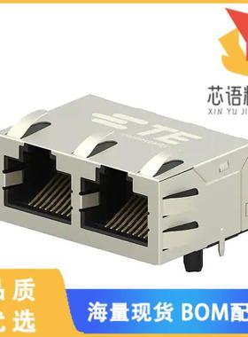 全新5-2301996-3原装(CONN JACK 2PORT 100 BASE-T P