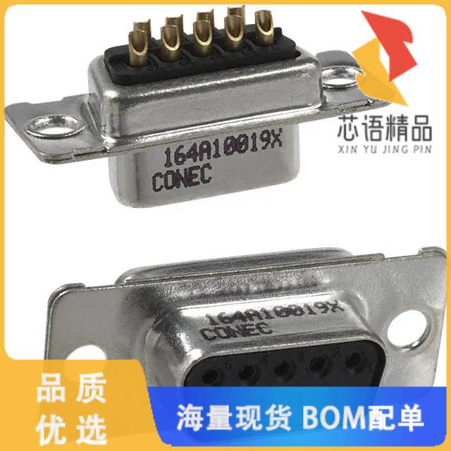 全新164A10019X原装(CONN D-SUB RCPT 9POS SLDR CUP)正品