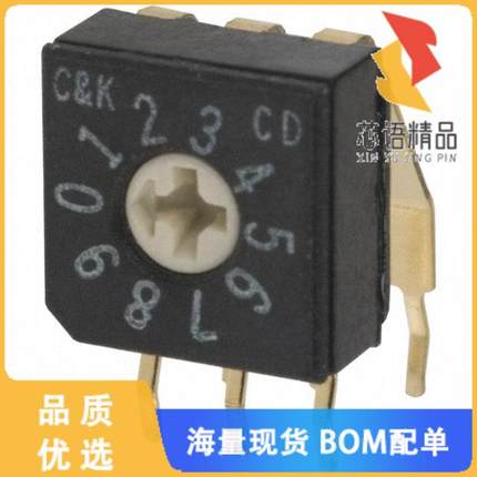 全新CD10RM0AB原装(SWITCH ROTARY DIP BCD 0.40VA 2