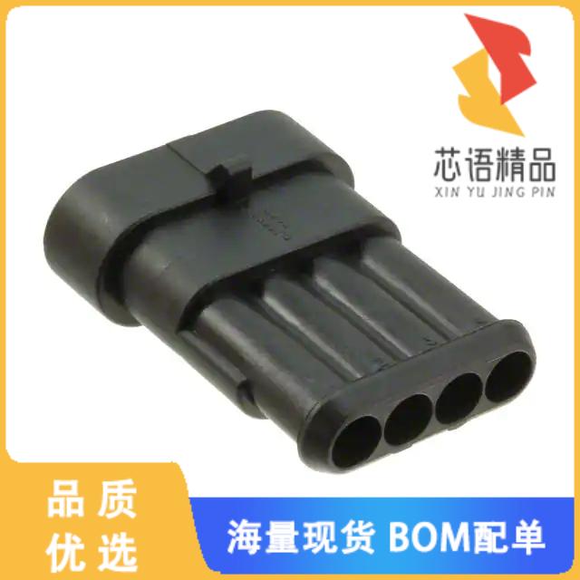 全新282106-1原装(CONN TAB HOUSING 4POS BLACK)正品