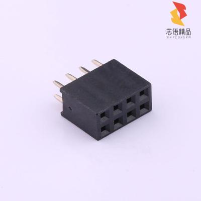 PM254V-12-08-H85「排母 间距2.54mm 8Pin(2x4) 黄