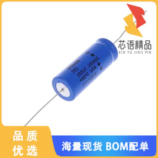 全新39D207F250JP6原装(CAP ALUM 200UF 250V AXIAL)正品
