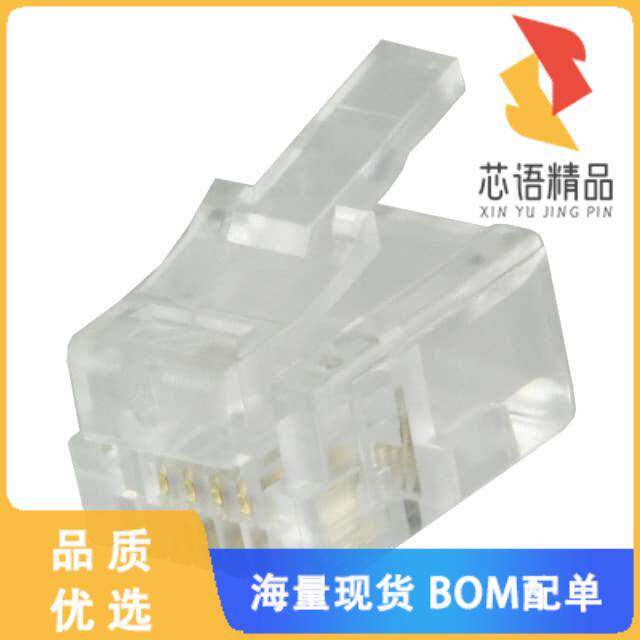 全新A-MO 6/4-F50原装(CONN MOD PLUG 6P4C UNSHIELD