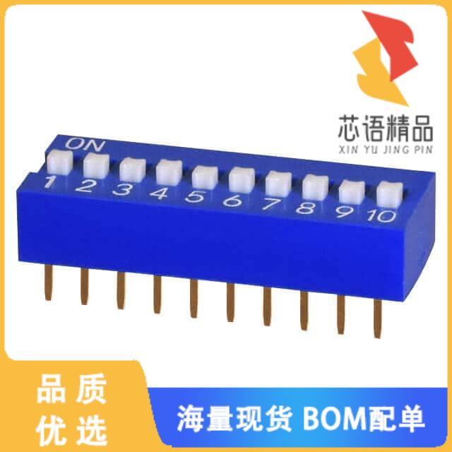 全新DS01C-254-S-10BE原装(DIP SWITCH, SPST, 2.54