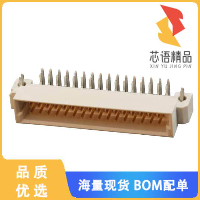 全新5536386-5原装(CONN DIN PLUG 32POS PCB RA GOL