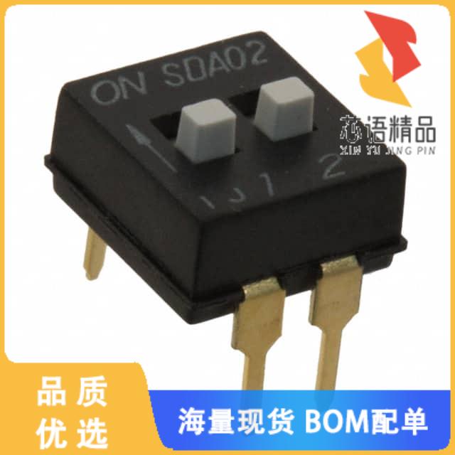 全新SDA02H1BD原装(SWITCH SLIDE DIP SPST 25MA 24V)正品