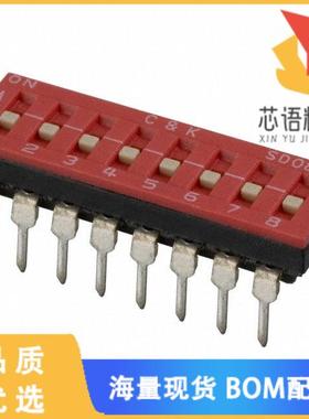 全新SD08H0B原装(SWITCH SLIDE DIP SPST 100MA 25V)正品