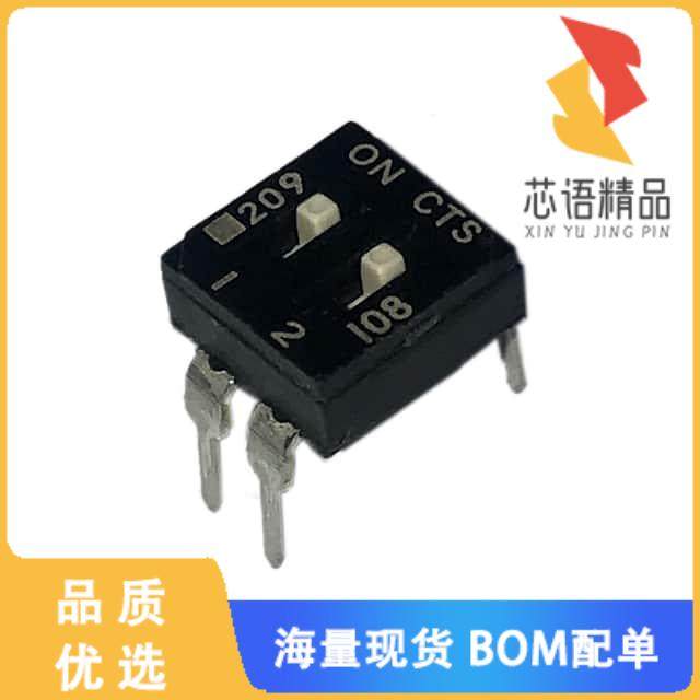 全新209-2MS原装(SWITCH SLIDE DIP SPST 100MA 20V)正品
