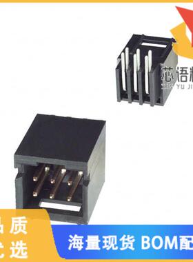 全新5-103166-1原装(CONN HEADER R/A 6POS 2.54MM)正品