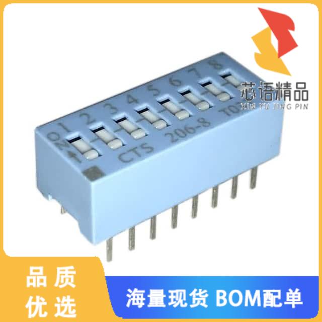 全新206-8S原装(SWITCH SLIDE DIP SPST 50MA 24V)正品