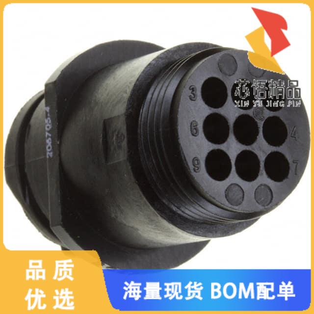 全新206705-2原装(CONN RCPT HSNG MALE 9POS INLINE)正品