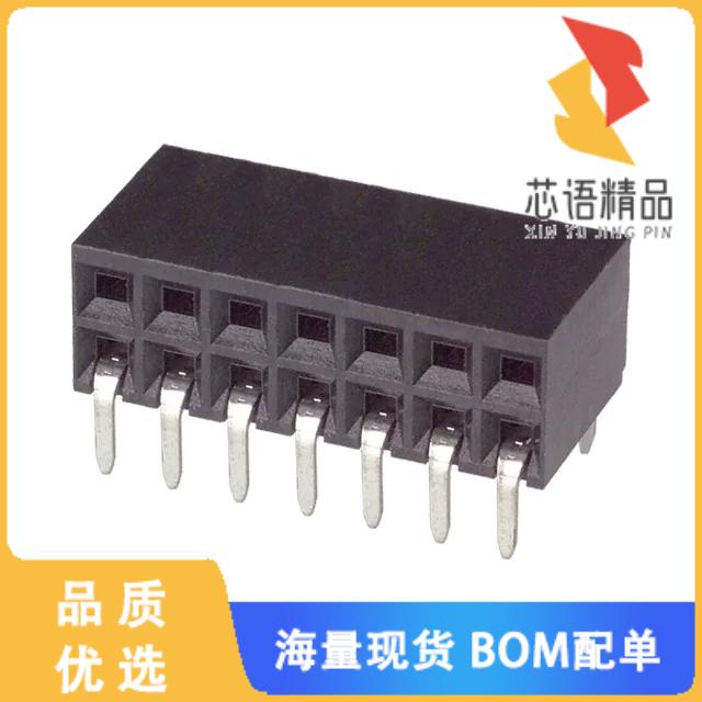 全新1-5535512-7原装(CONN RCPT 14POS 0.1 GOLD PCB