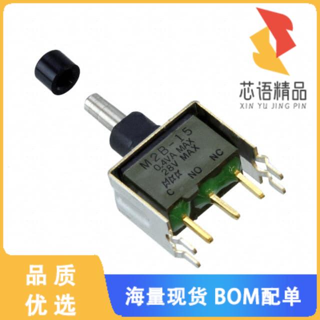 全新M2B15AA5G13-FA原装(SWITCH PUSH SPDT 0.4VA 28