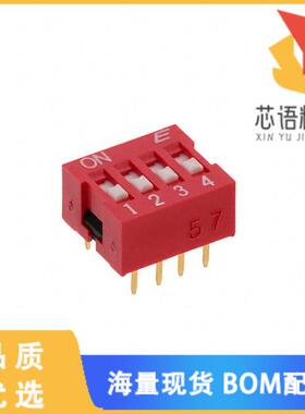 全新KAS1104RT原装(SWITCH SLIDE DIP SPST 25MA 24V)正品