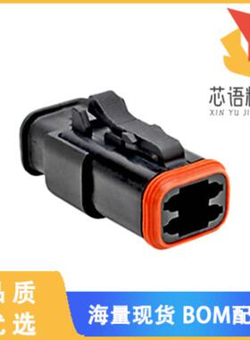 全新AT06-4S-SR02BLK原装(CONN PLUG HSG 4POS STRAI