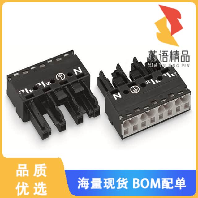 全新770-204原装(SOCKET 4-POLE, BLACK)正品