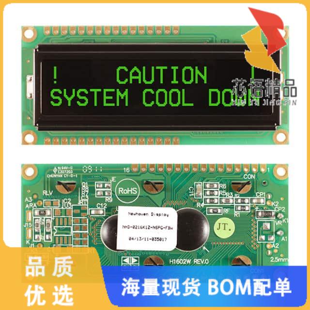 全新NHD-0216K1Z-NSPG-FBW原装(LCD MOD 32DIG 16X2