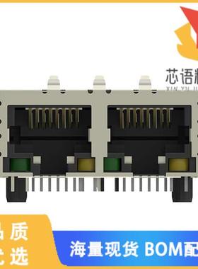 全新5-2301996-6原装(CONN JACK 2PORT 100 BASE-T P