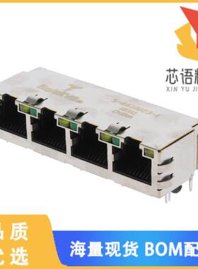 全新5-6610023-1原装(CONN JACK 4PORT 100 BASE-T P