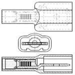 全新19001-0001原装(端子 QK DISCONNECT MALE 18-22