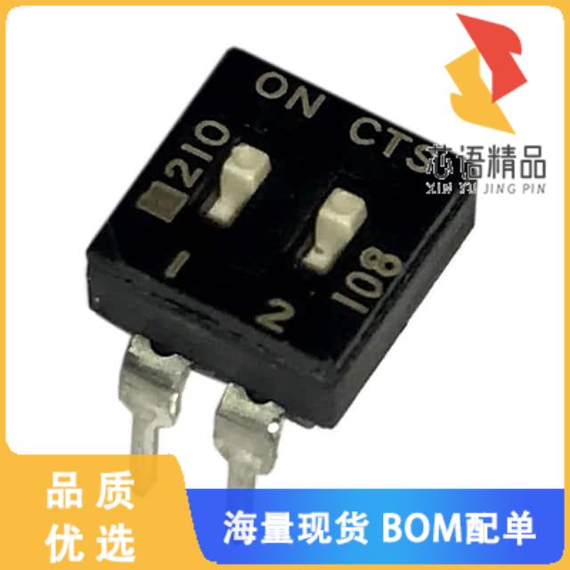 全新210-2MS原装(SWITCH SLIDE DIP SPST 100MA 20V)正品