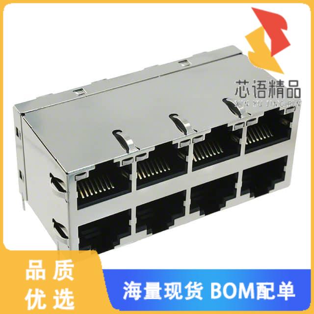 全新0863-2X4R-54-F原装(CONN JACK 8PORT 1000 BASE