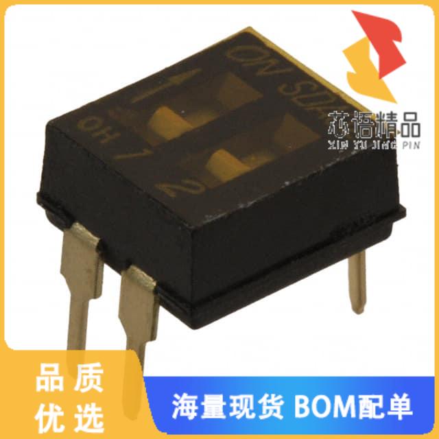 全新SDA02H0B原装(SWITCH SLIDE DIP SPST 25MA 24V)正品