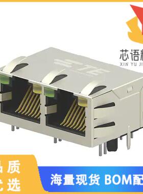 全新5-2301996-7原装(CONN JACK 2PORT 1000 BASE-T