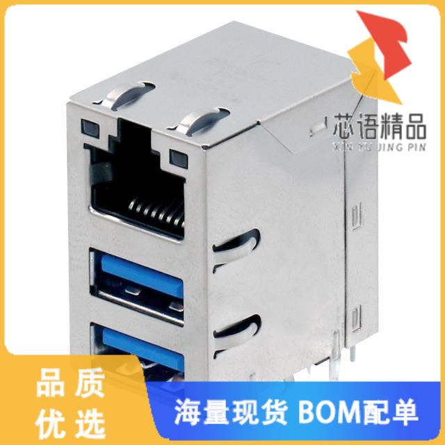 全新2250555-1原装(CONN MOD JACK 1G 2USB GO/G)正品