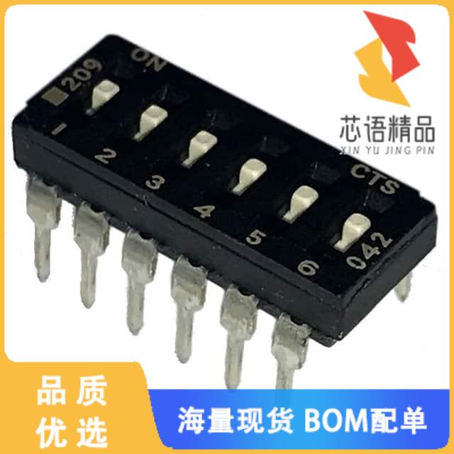 全新209-6LPS原装(SWITCH SLIDE DIP SPST 100MA 20V)正品