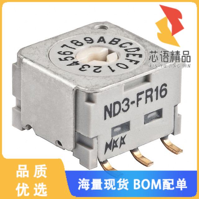 全新ND3FR16P原装(SWITCH ROTARY DIP HEX 100MA 5V)正品