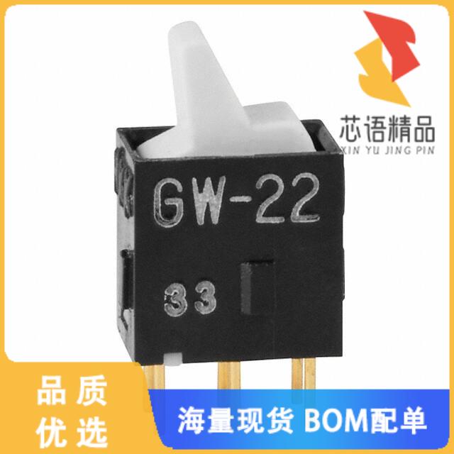 全新GW22LBP原装(SWITCH ROCKER DPDT 0.4VA 28V)正品