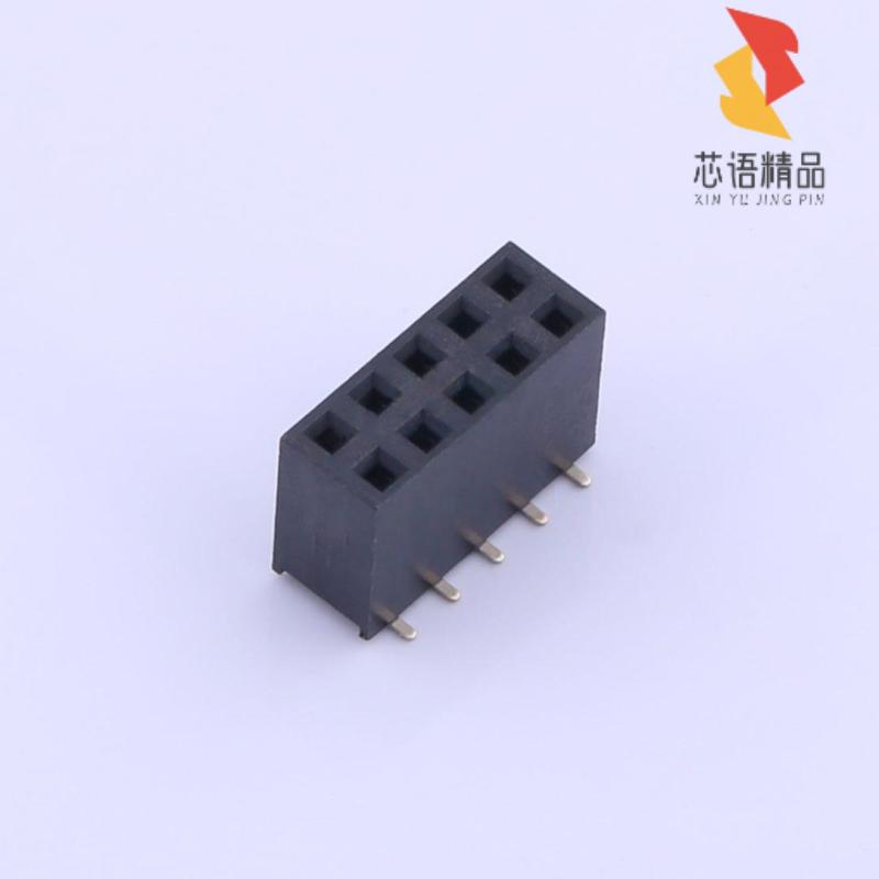 全新2.54-2*5P立贴母原装(排母 间距2.54mm 10