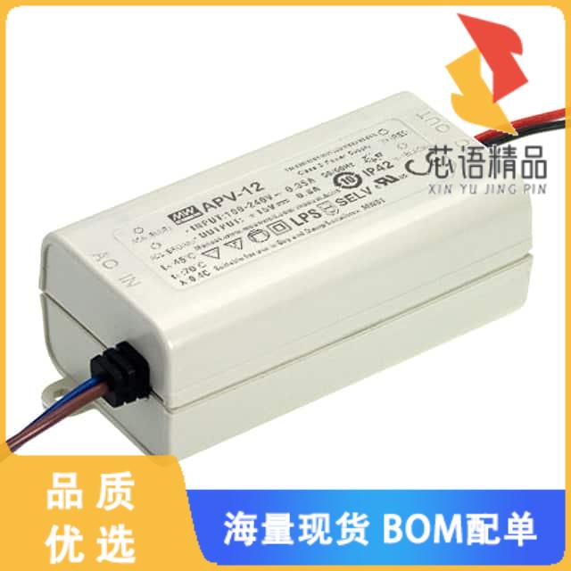 全新APV-12-12原装(LED DRIVER CV AC/DC 12V 1A)正品
