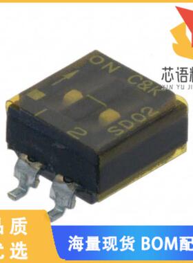 全新SD02H0SB原装(SWITCH SLIDE DIP SPST 100MA 25V)正品