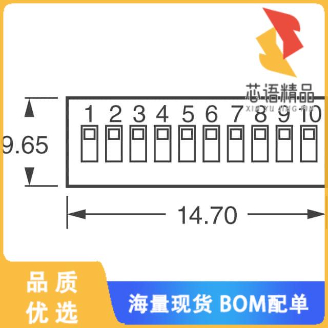 全新78B05ST原装(SWITCH SLIDE DIP SPST 150MA 30V)正品
