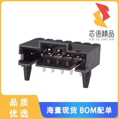 全新5-104361-5原装(CONN HEADER R/A 6POS 2.54MM)正品